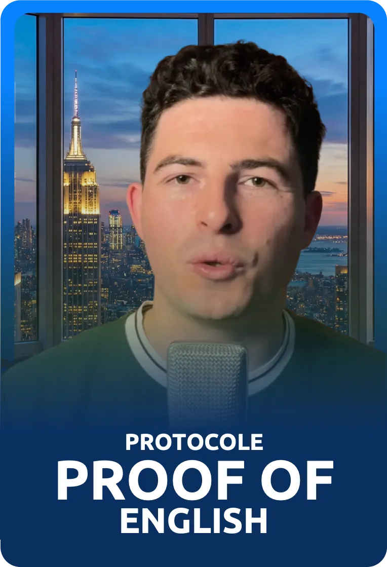 Affiche du protocole Protocole Proof of English